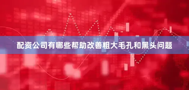 配资公司有哪些帮助改善粗大毛孔和黑头问题