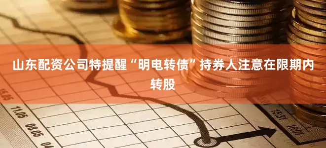 山东配资公司特提醒“明电转债”持券人注意在限期内转股