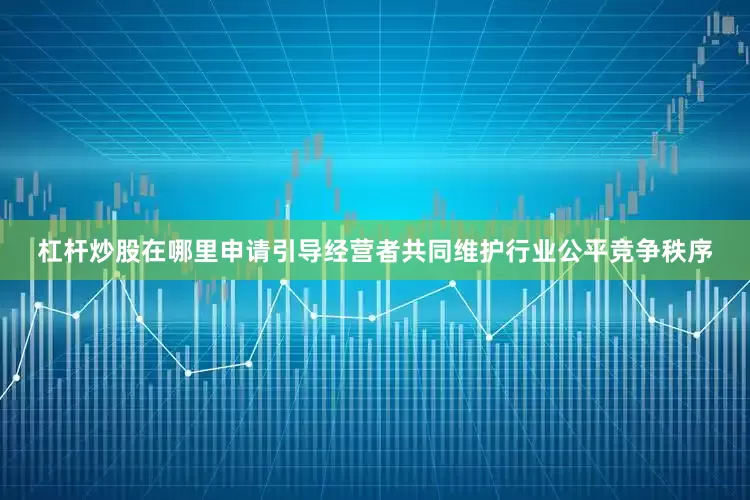 杠杆炒股在哪里申请引导经营者共同维护行业公平竞争秩序